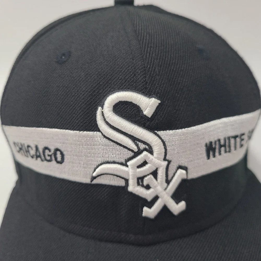 Chicago White‎ Sox Hat Snapback New Era 9Fifty Black White MLB Baseball Wool Men